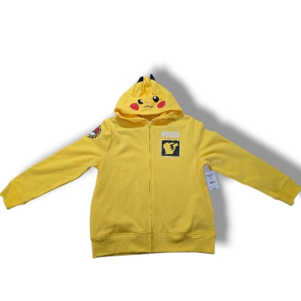 NWT-Kids XL(14-16) Pokemon Pikachu Zip-up Hoodie.